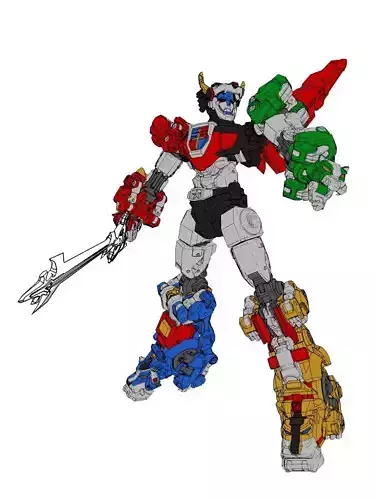 Project Voltron-sword Free 3D print model