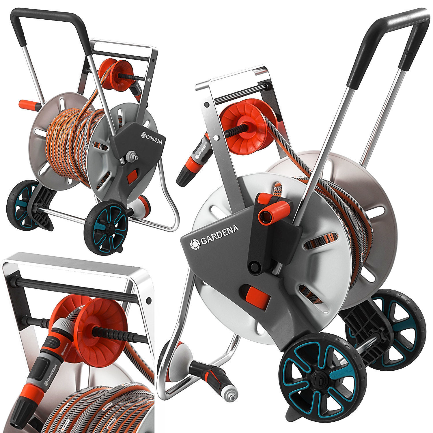 AquaRoll Easy Metal Set by Gardena 3D model_1