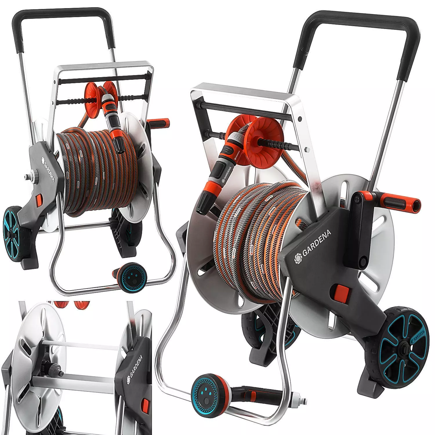 AquaRoll Easy Metal Set by Gardena 3D model_0