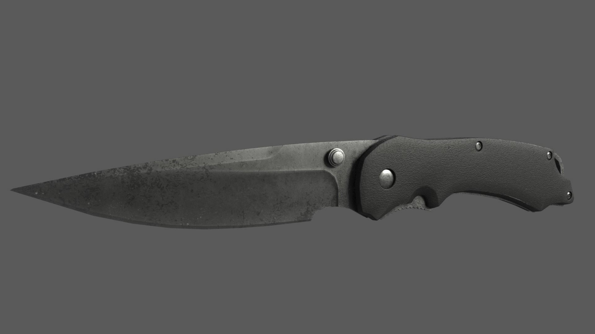 Pocket Knife Low-poly 3D model_1