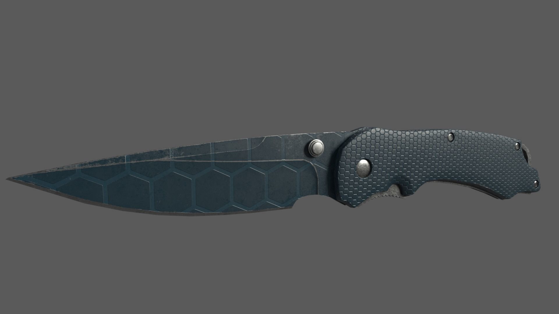 Pocket Knife Low-poly 3D model_2