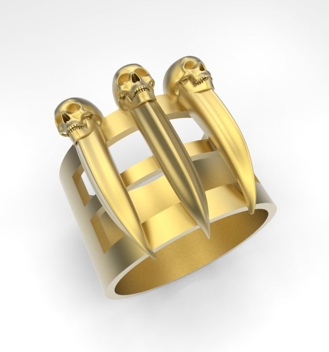 claws of a wolf 3D print model_2