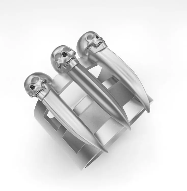 claws of a wolf 3D print model_0