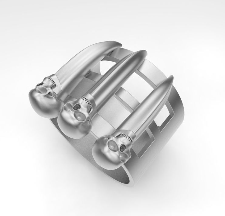 claws of a wolf 3D print model_1