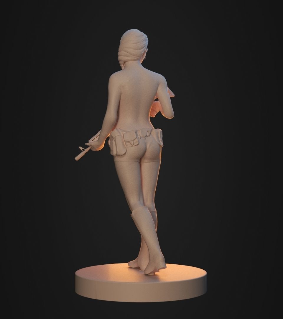 Gun Girl 3D print model_18