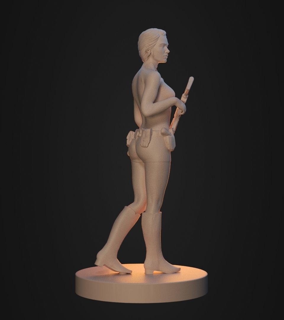 Gun Girl 3D print model_22