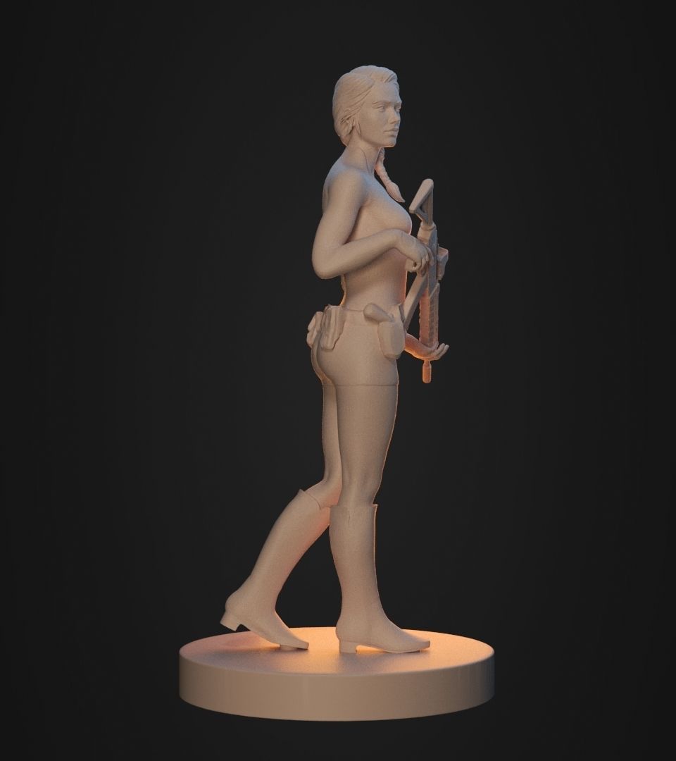 Gun Girl 3D print model_24