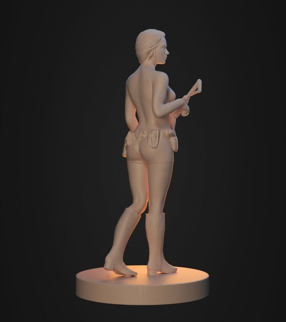 Gun Girl 3D print model_23