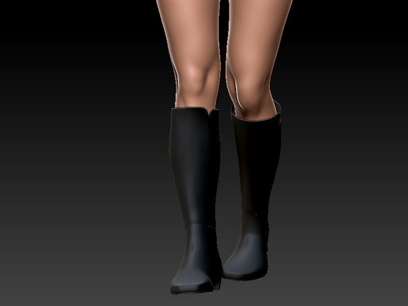 Gun Girl 3D print model_28