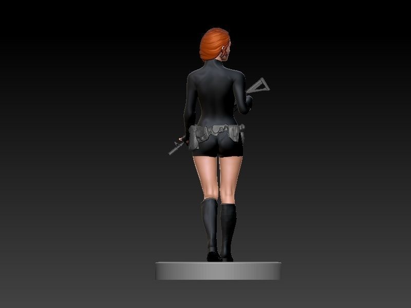 Gun Girl 3D print model_5