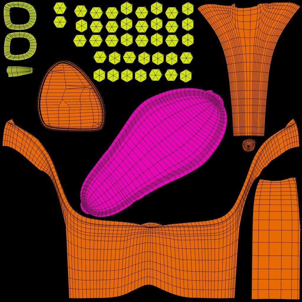 Platform High Studded Heels  - Low Poly 3D model Low-poly 3D model_5