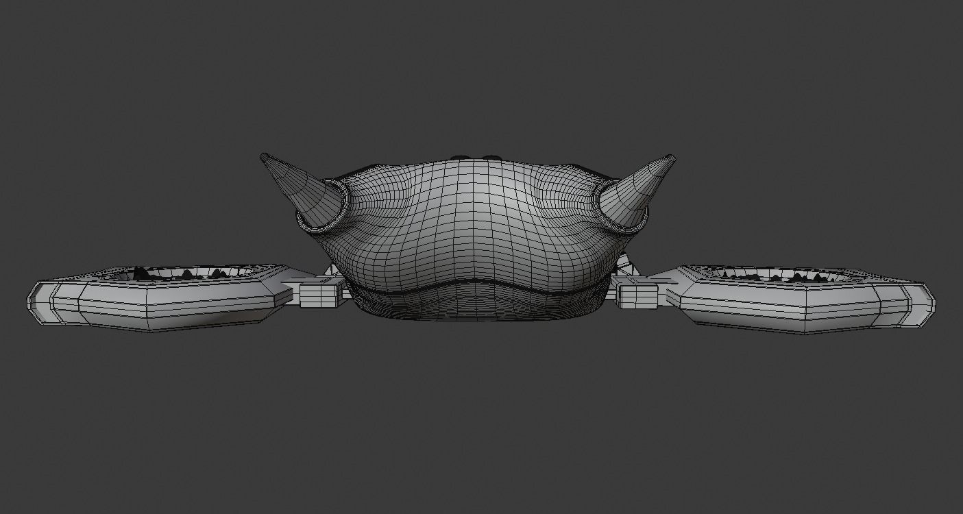 Spaceship Police Car 3D model_3