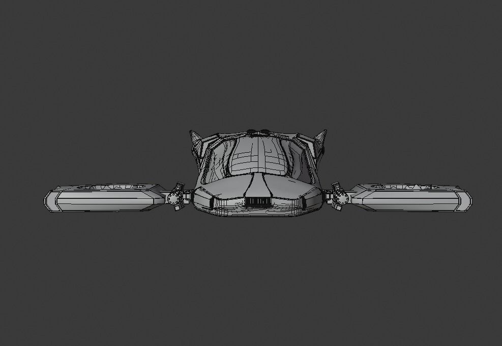 Spaceship Police Car 3D model_1