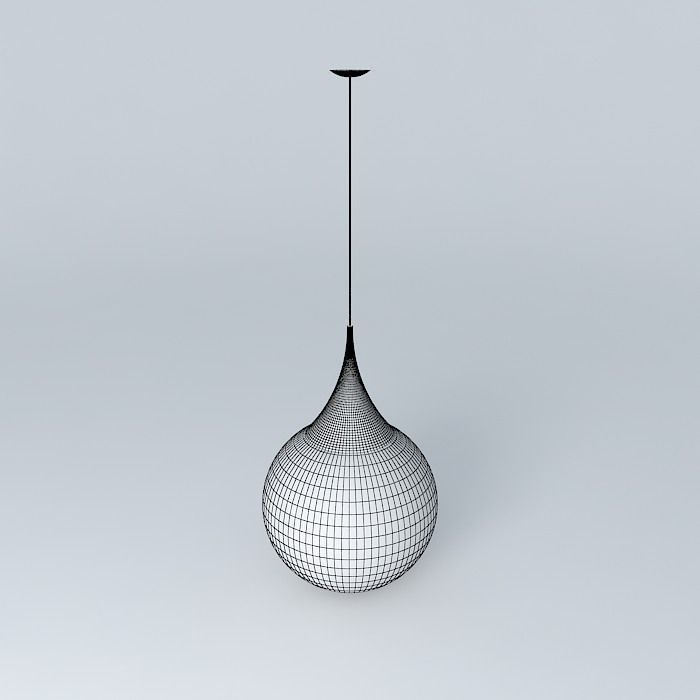Pendant lamp ball cone Free 3D model_3