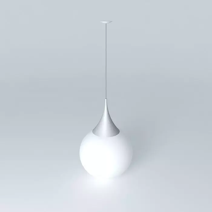 Pendant lamp ball cone Free 3D model_0