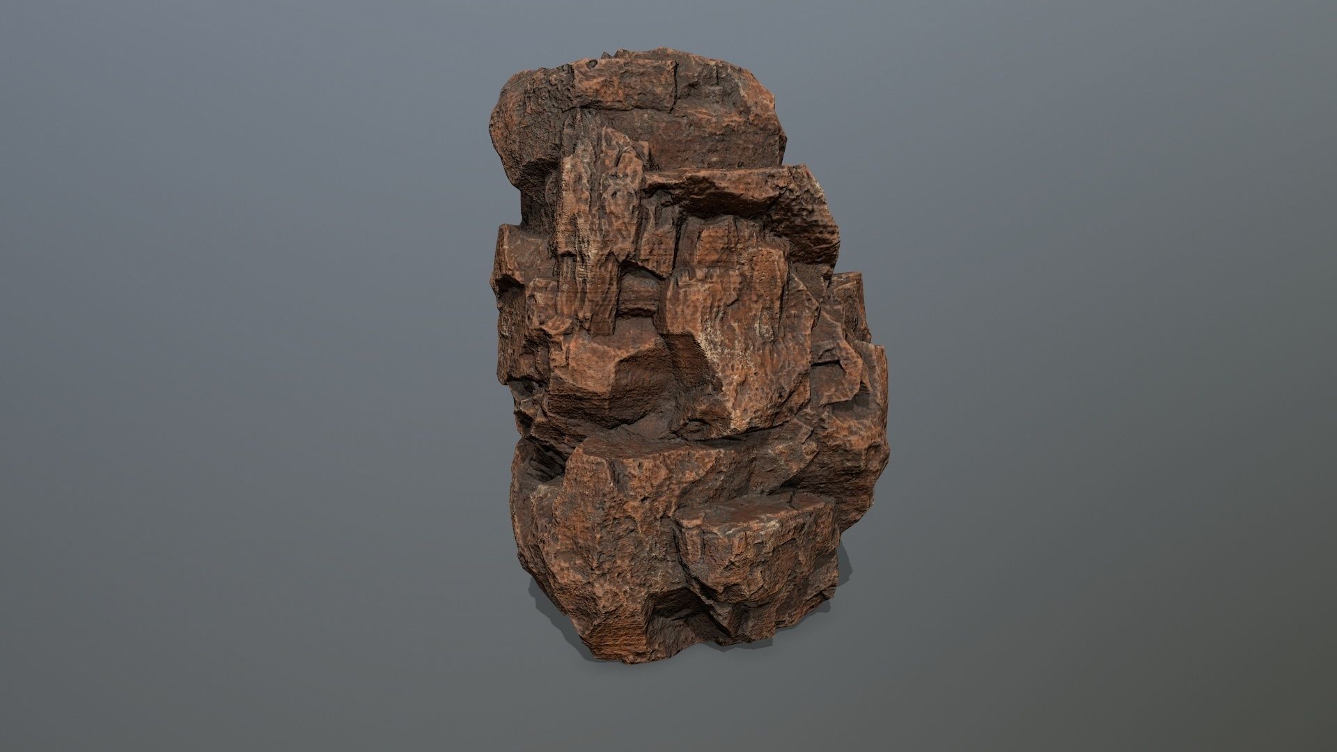 desert rocks set Low-poly 3D model_12