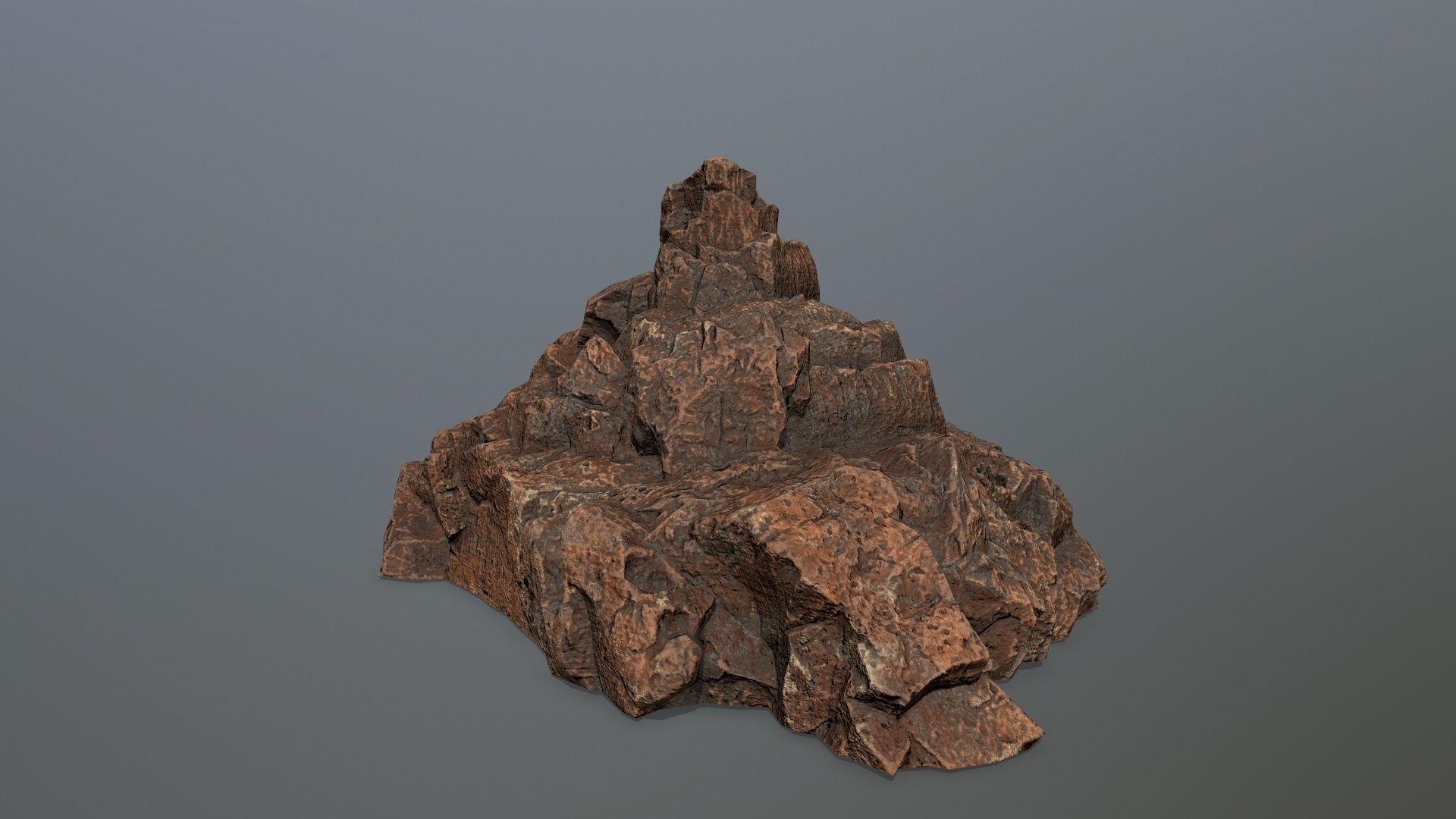 desert rocks set Low-poly 3D model_5