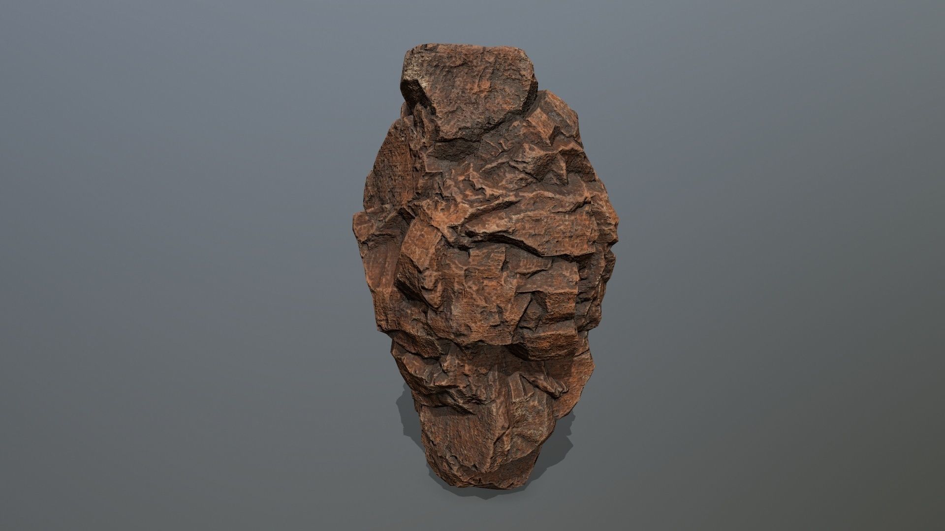 desert rocks set Low-poly 3D model_9