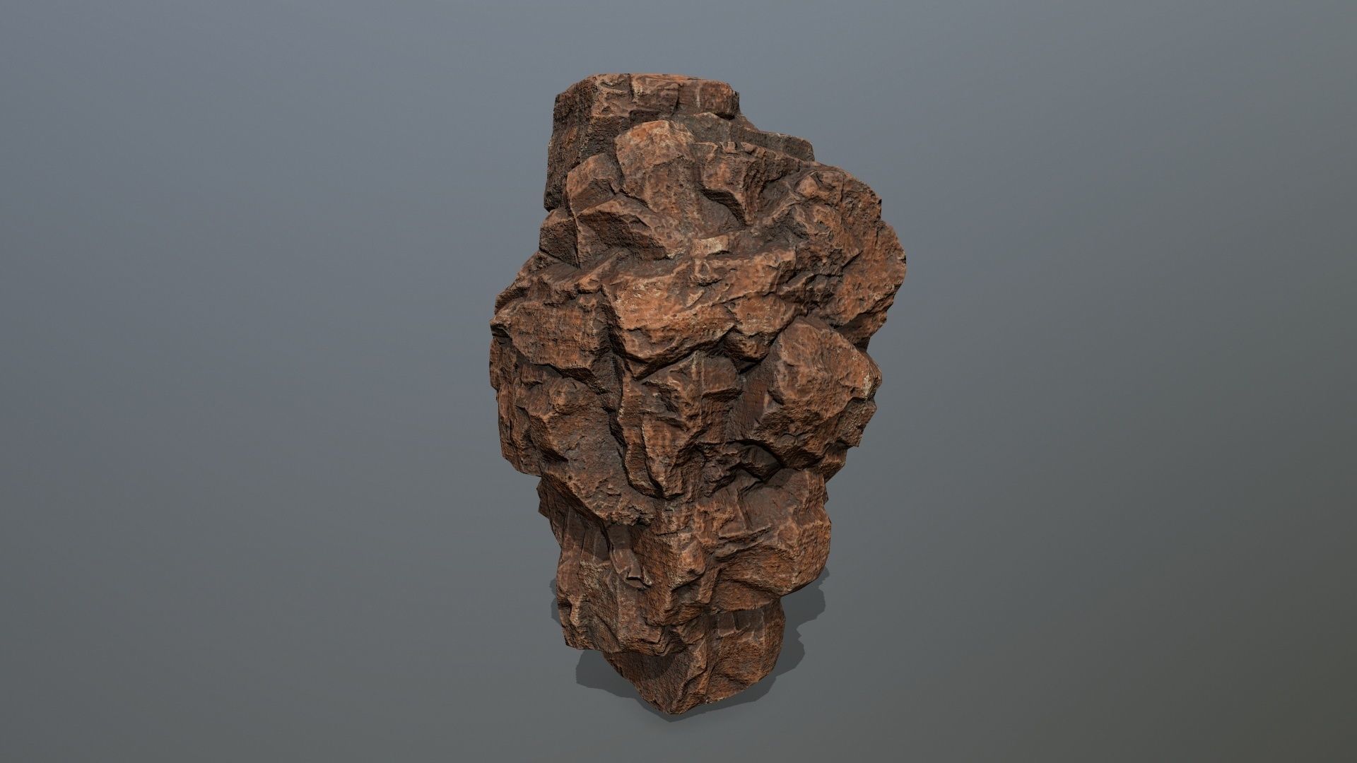 desert rocks set Low-poly 3D model_8