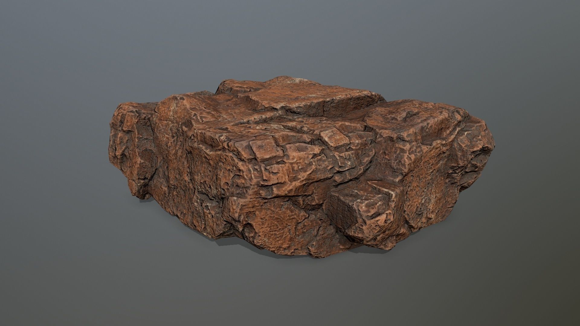 desert rocks set Low-poly 3D model_15