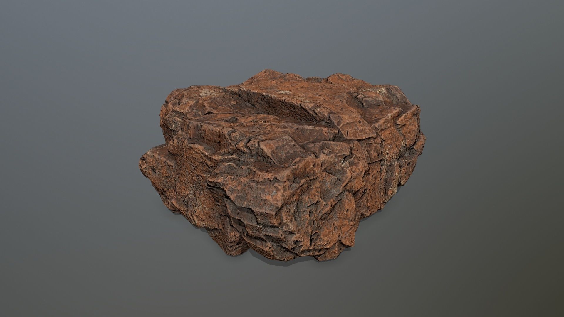 desert rocks set Low-poly 3D model_14