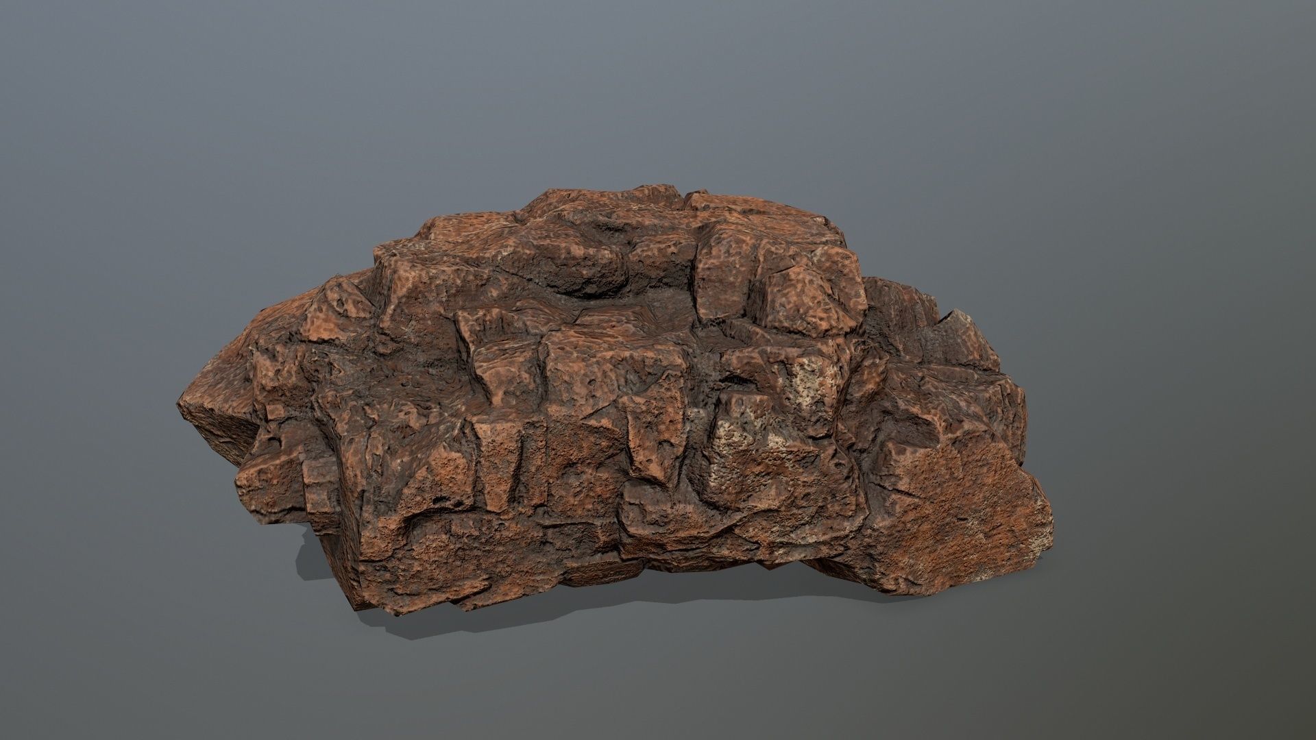desert rocks set Low-poly 3D model_18