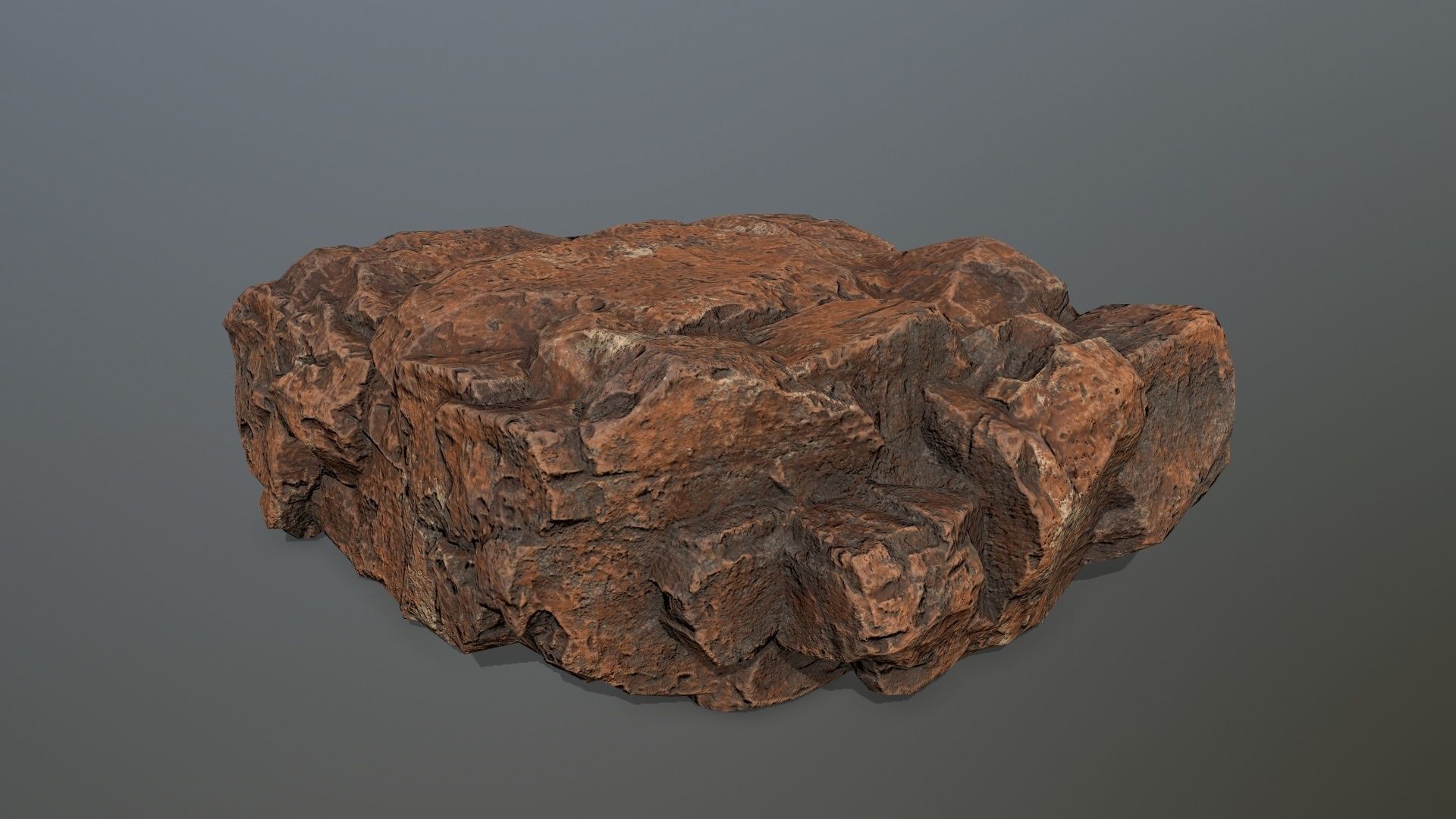 desert rocks set Low-poly 3D model_13