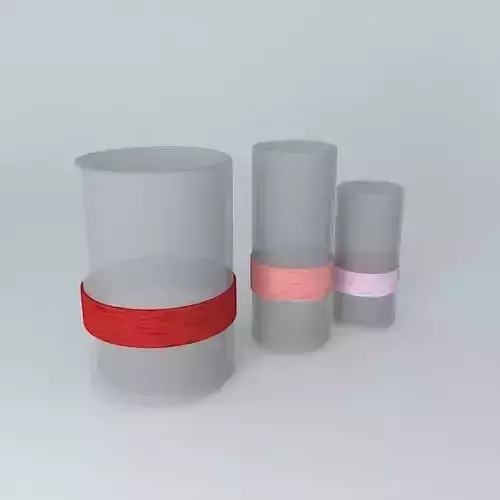 glass vase with sisal