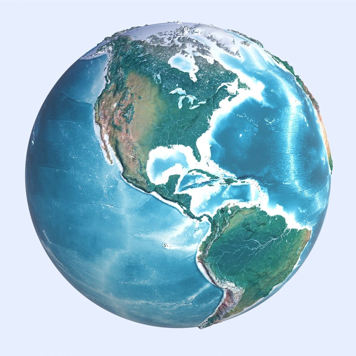 10K Relief World 3D Model 3D model_25