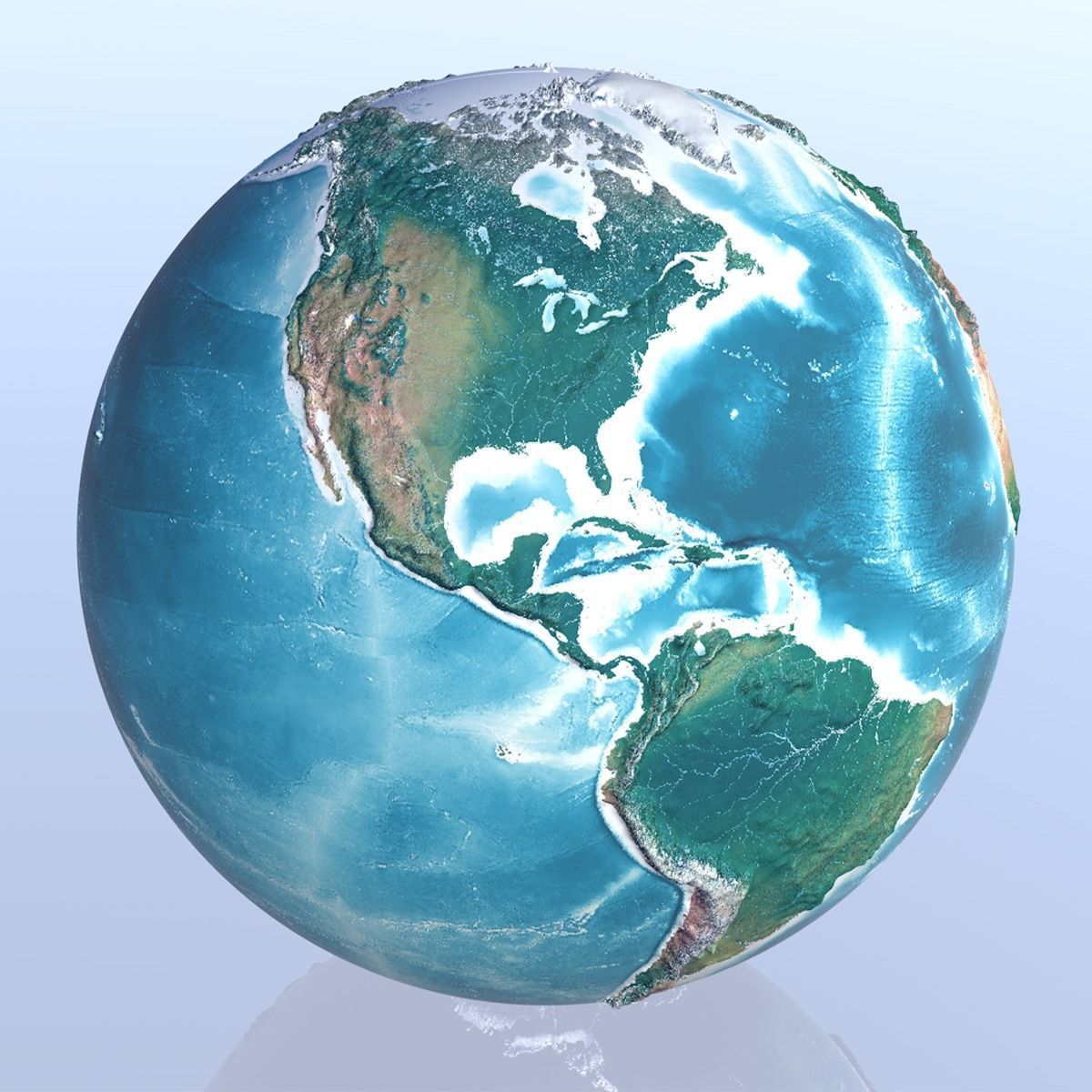 10K Relief World 3D Model 3D model_26