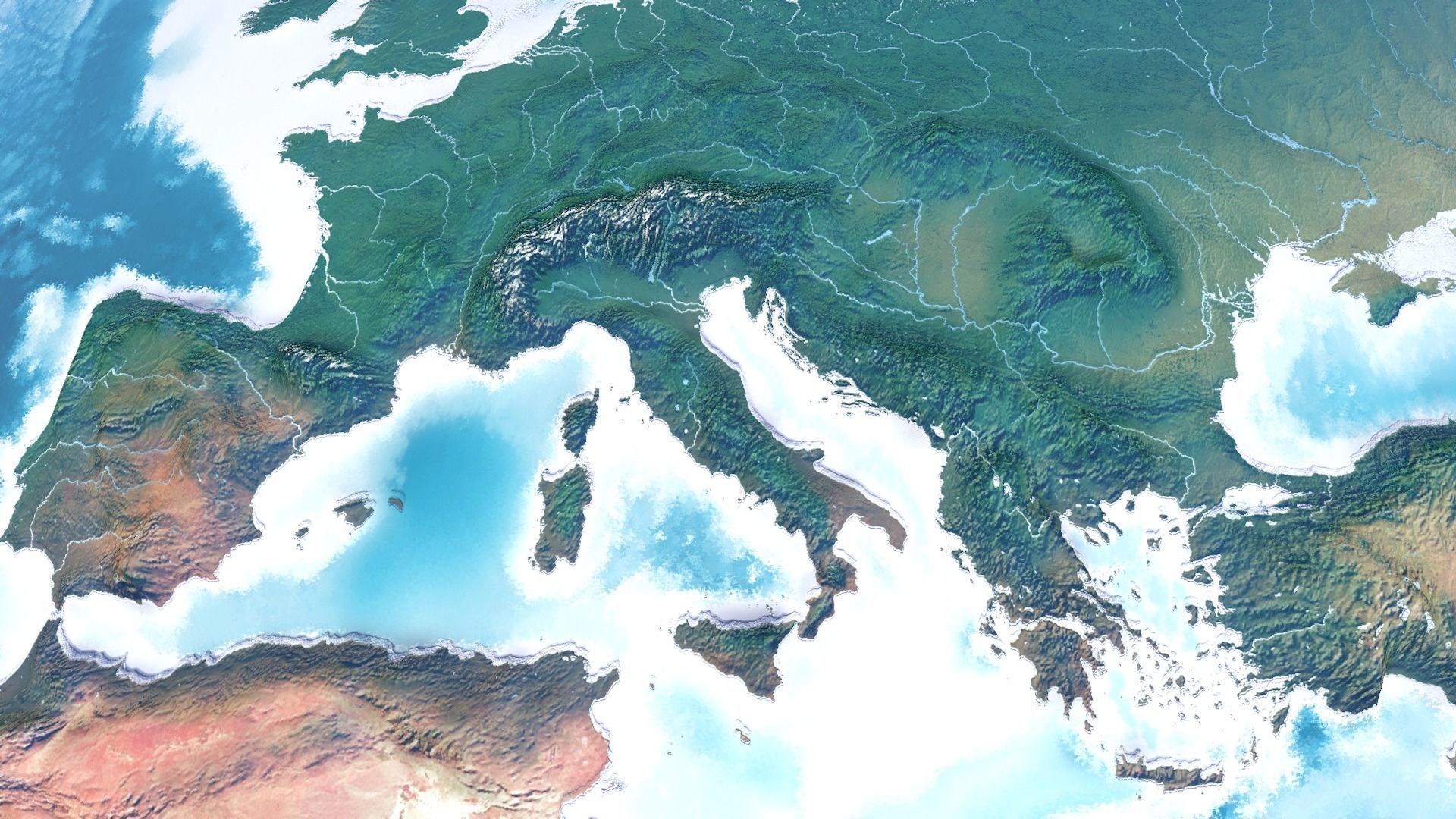 10K Relief World 3D Model 3D model_12
