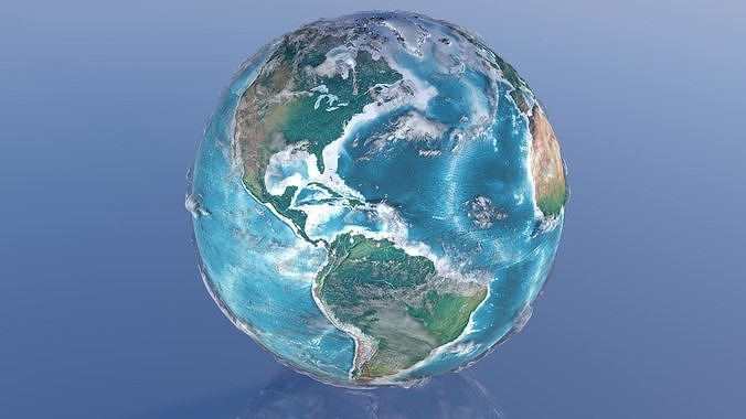 10K Relief World 3D Model 3D model