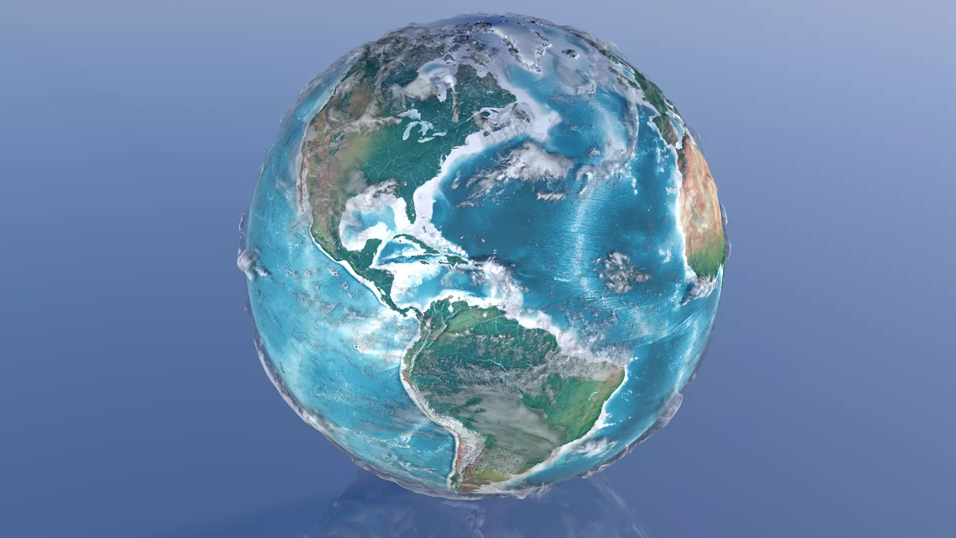 Relief Map World 10K Globe Terrain Elevation Physical 3D model