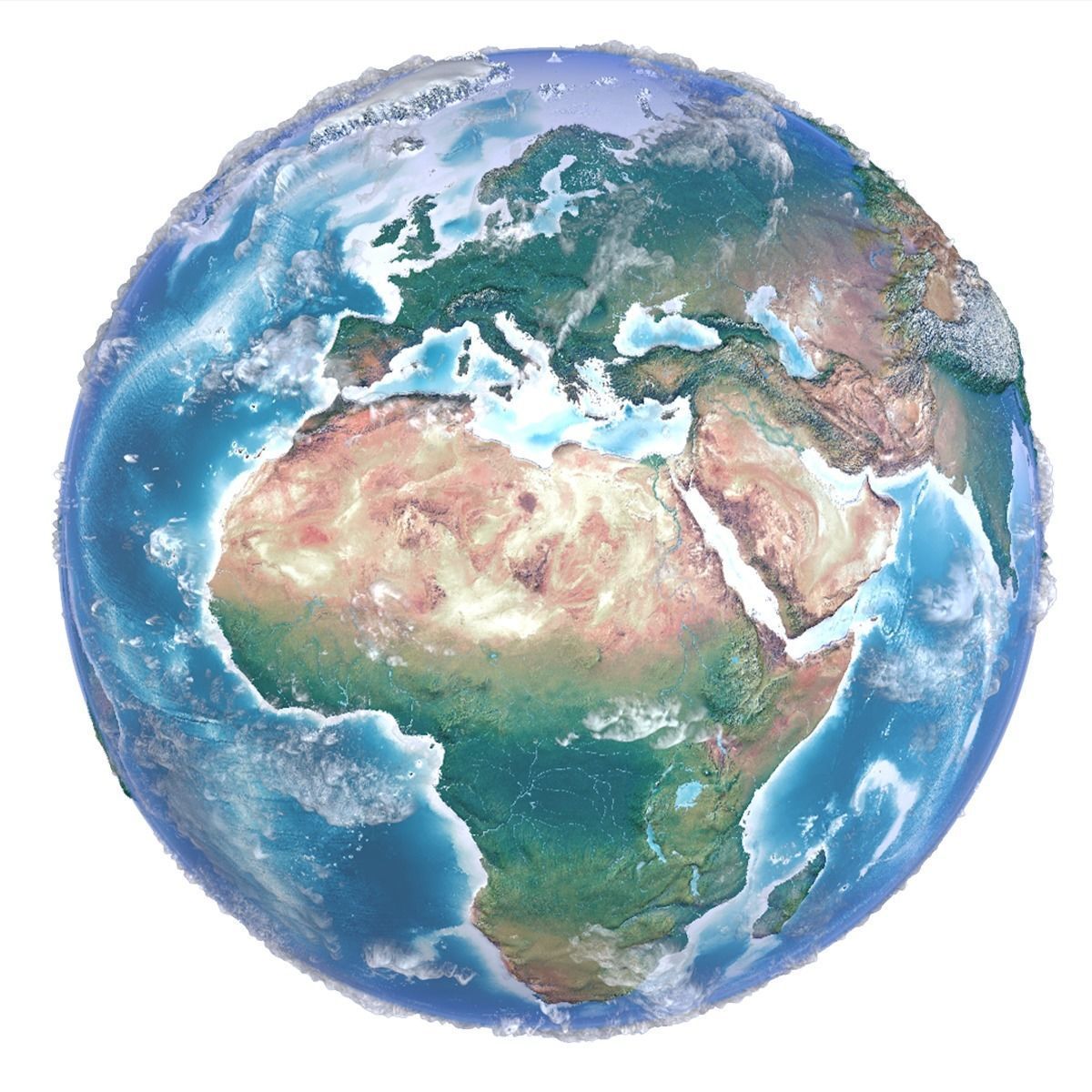 10K Relief World 3D Model 3D model_29
