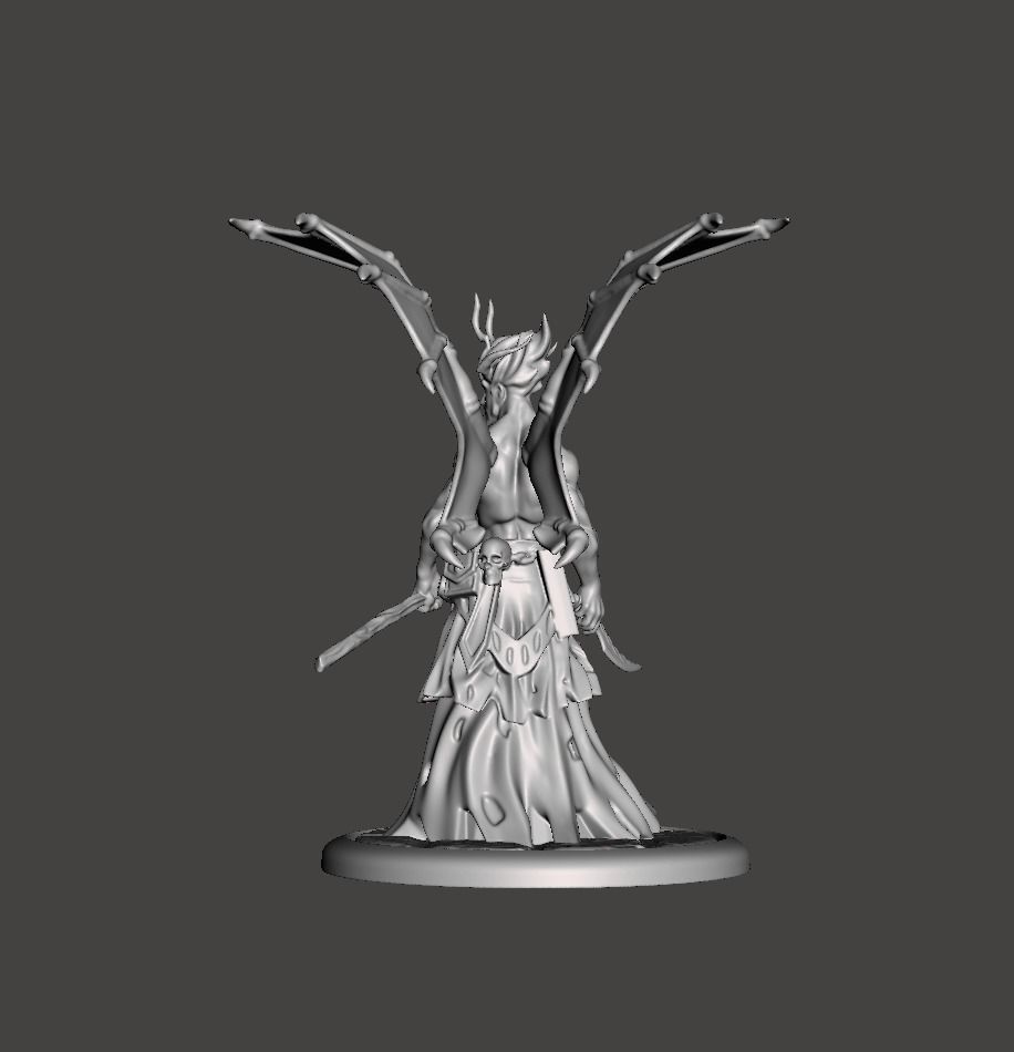 Demon mage  Sorcerer  print 3d 3D model_3