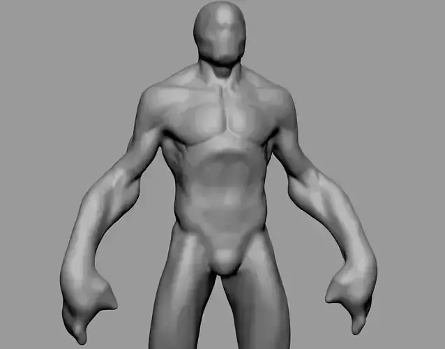 Creature Body Form v6 3D model