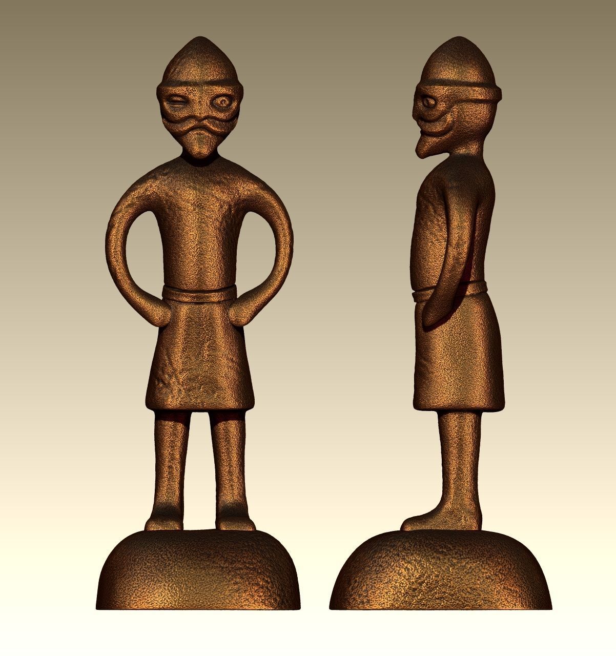 Odin Father of all statue - 7thCentury 3D print model_1