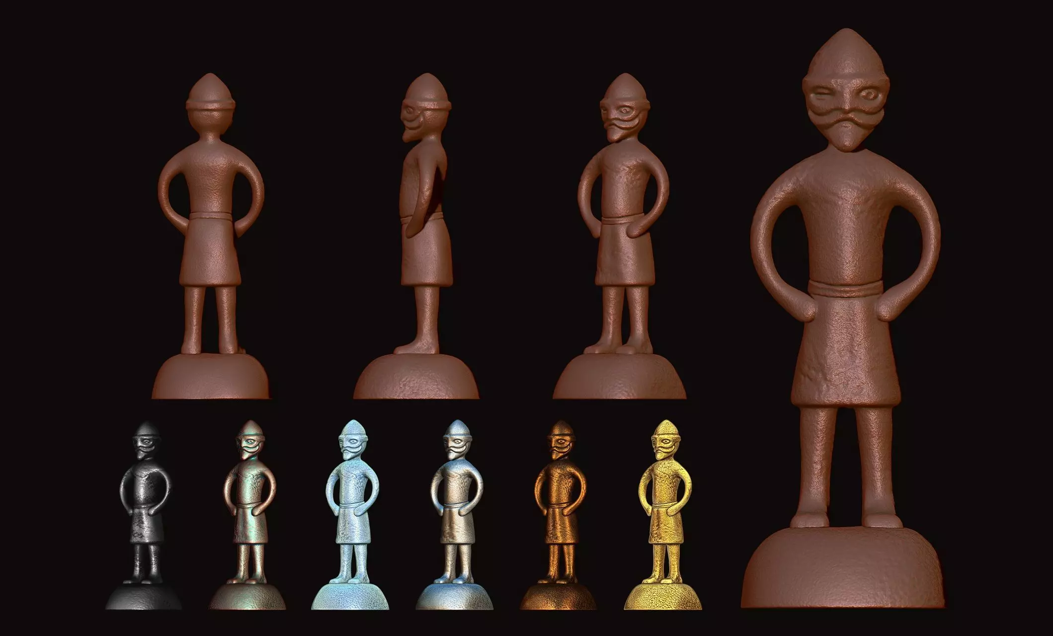 Odin Father of all statue - 7thCentury 3D print model_0