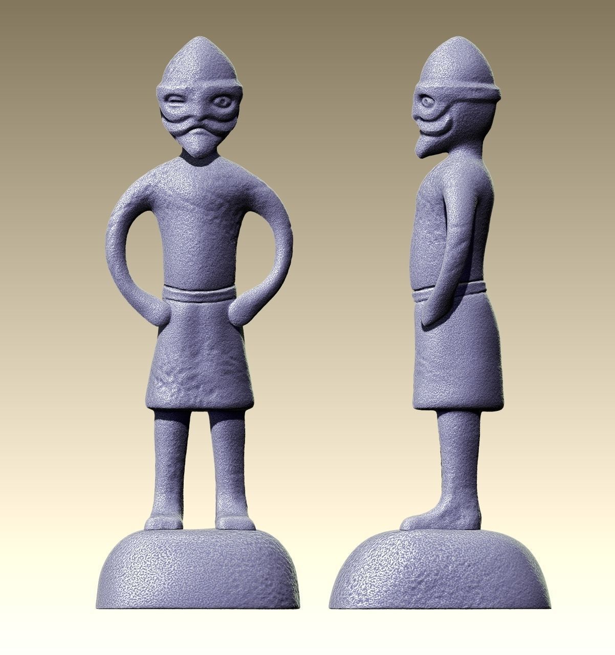 Odin Father of all statue - 7thCentury 3D print model_11