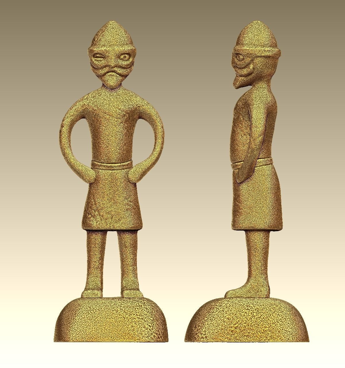 Odin Father of all statue - 7thCentury 3D print model_3