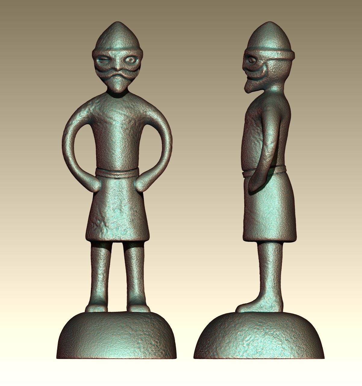 Odin Father of all statue - 7thCentury 3D print model_10