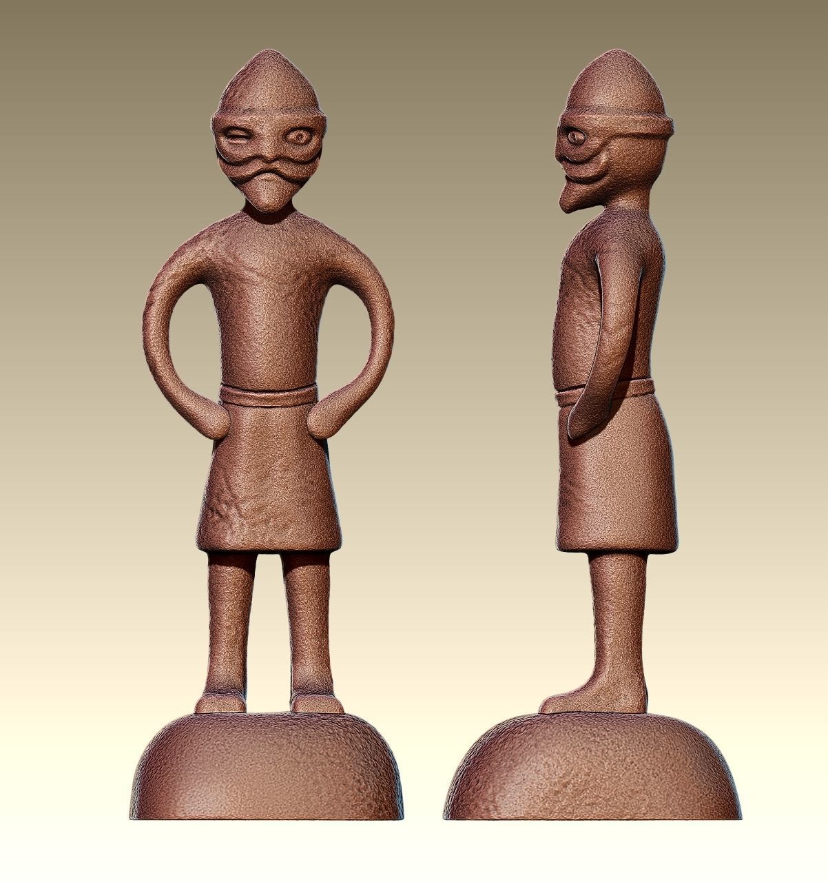 Odin Father of all statue - 7thCentury 3D print model_14