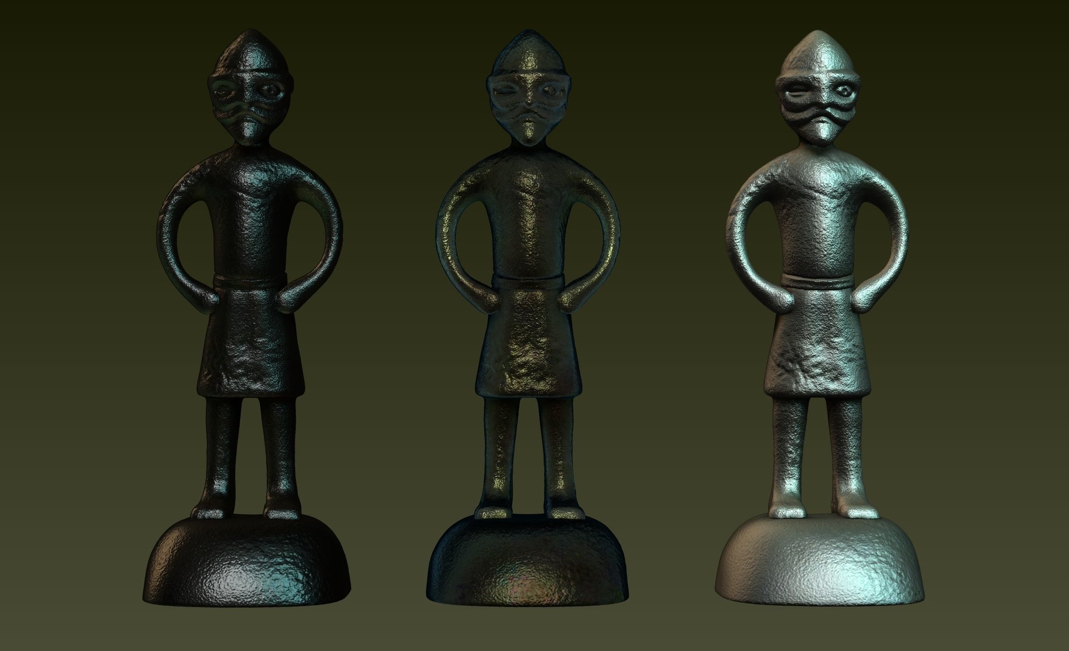 Odin Father of all statue - 7thCentury 3D print model_16