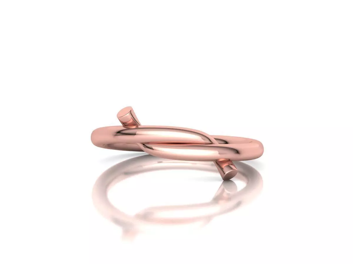 Classic Knot ring printable 3d model 3D print model_7