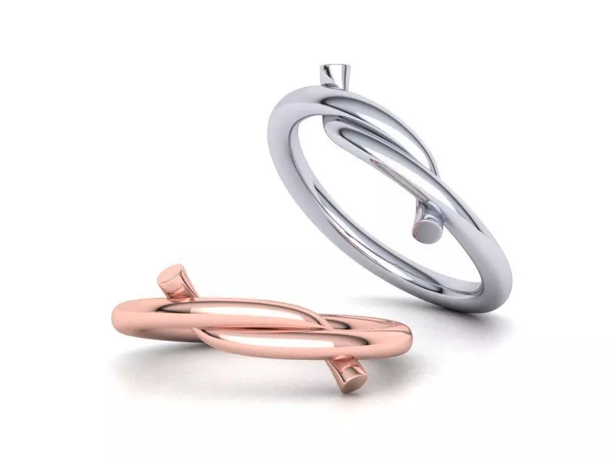 Classic Knot ring printable 3d model 3D print model_0