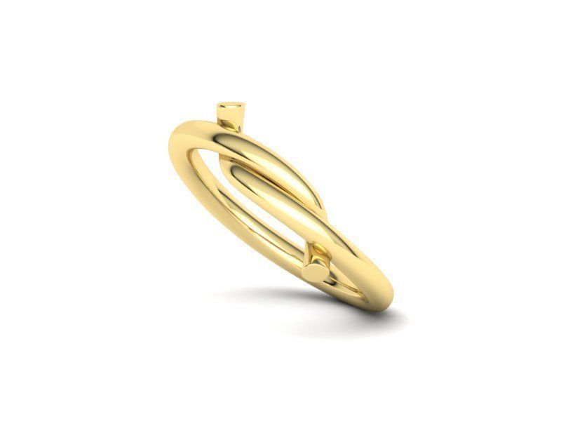 Classic Knot ring printable 3d model 3D print model_17
