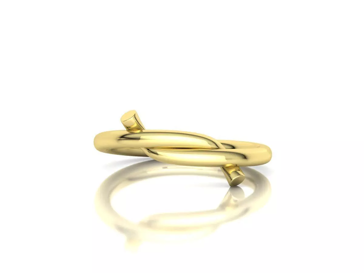 Classic Knot ring printable 3d model 3D print model_8