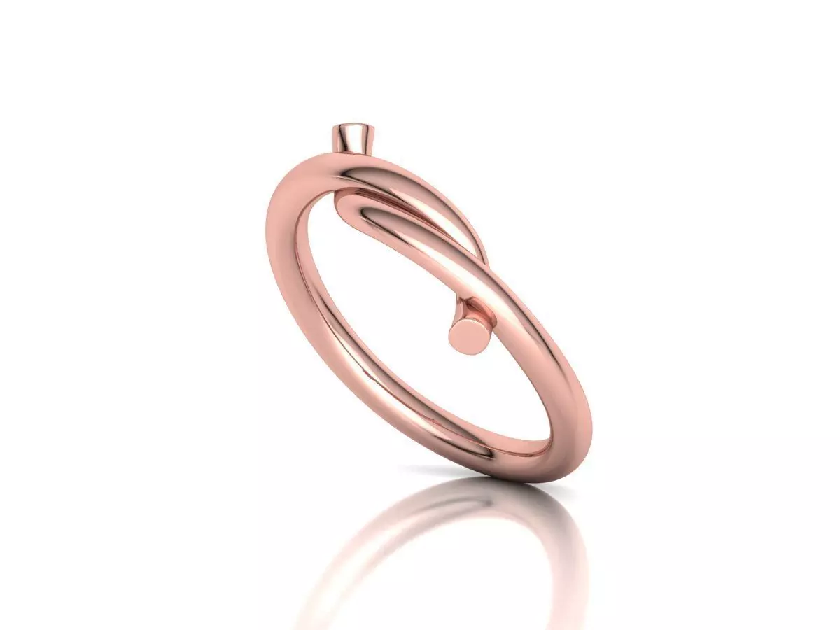 Classic Knot ring printable 3d model 3D print model_13