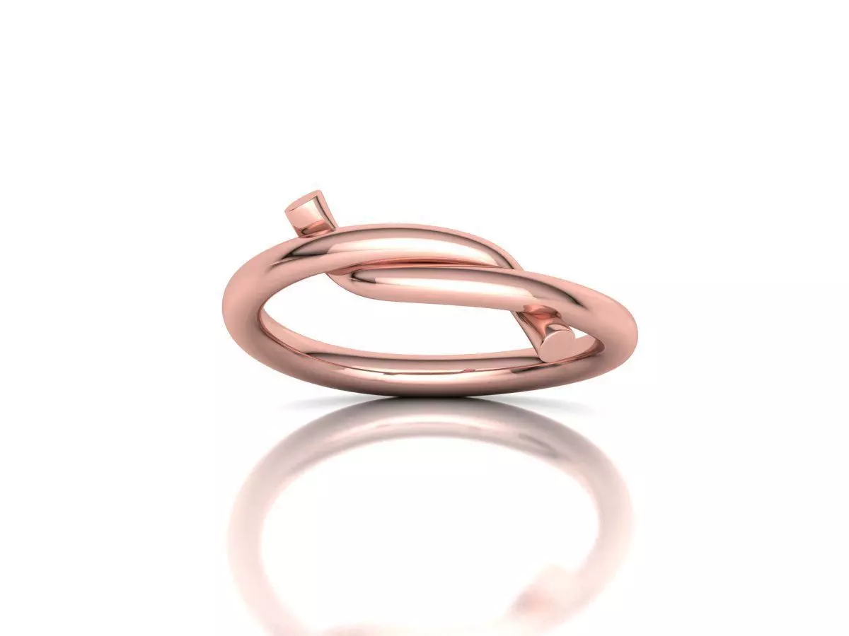 Classic Knot ring printable 3d model 3D print model_10