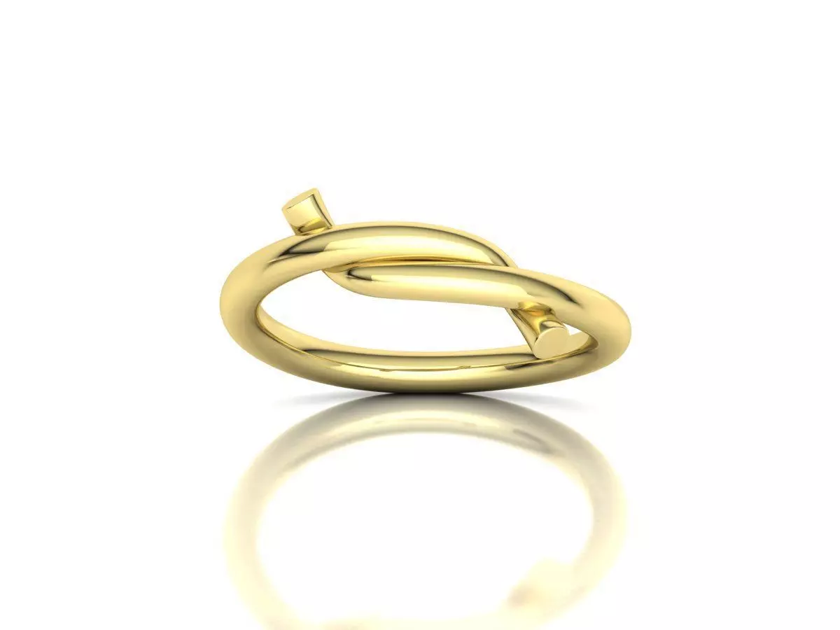 Classic Knot ring printable 3d model 3D print model_11